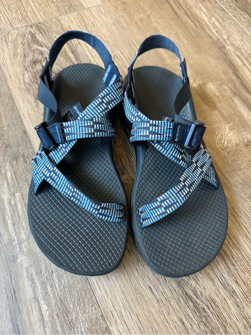Chaco Kids Navy and Light Blue Adjustable Sport Sandals